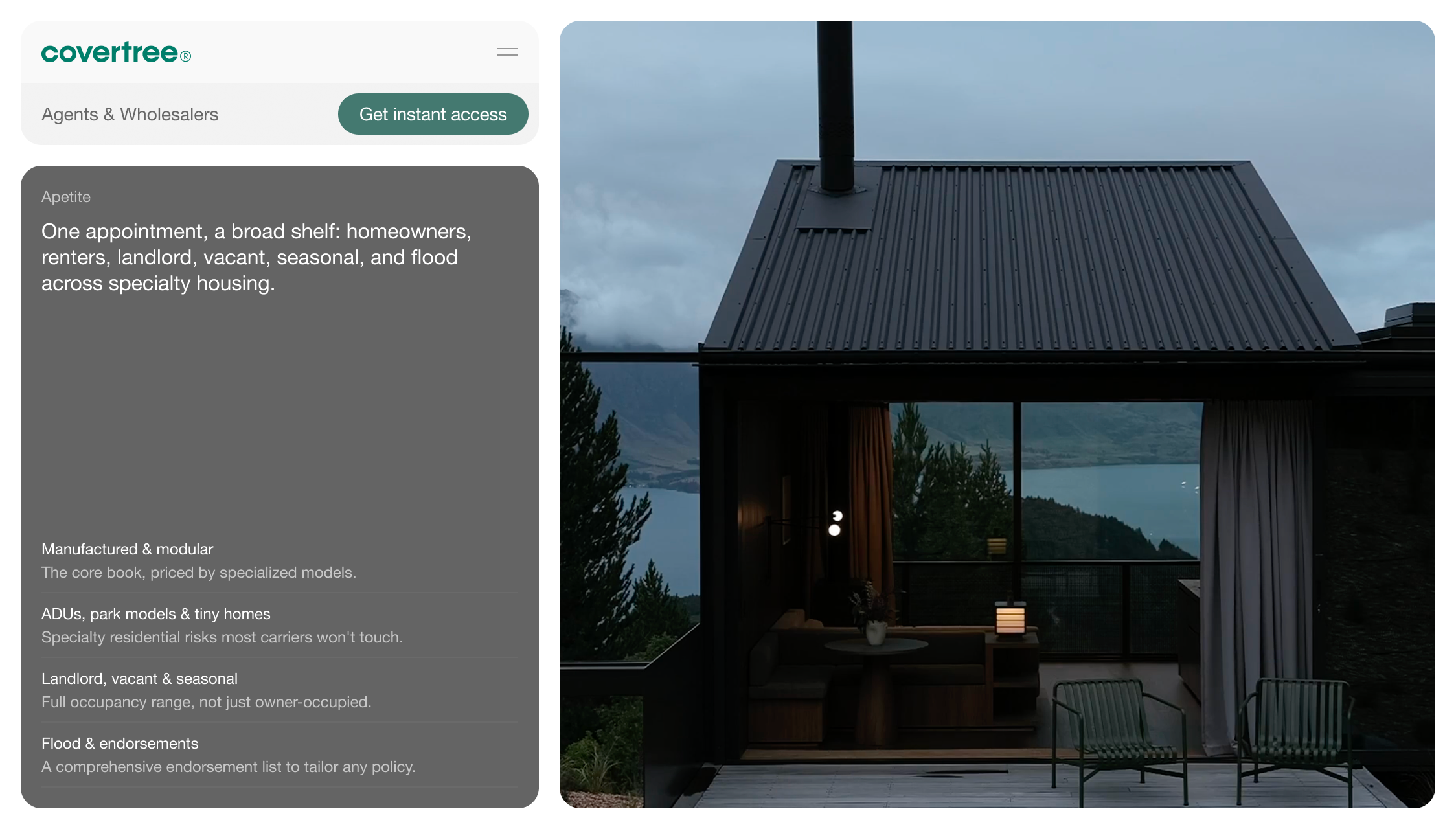CoverTree — Agents and wholesalers