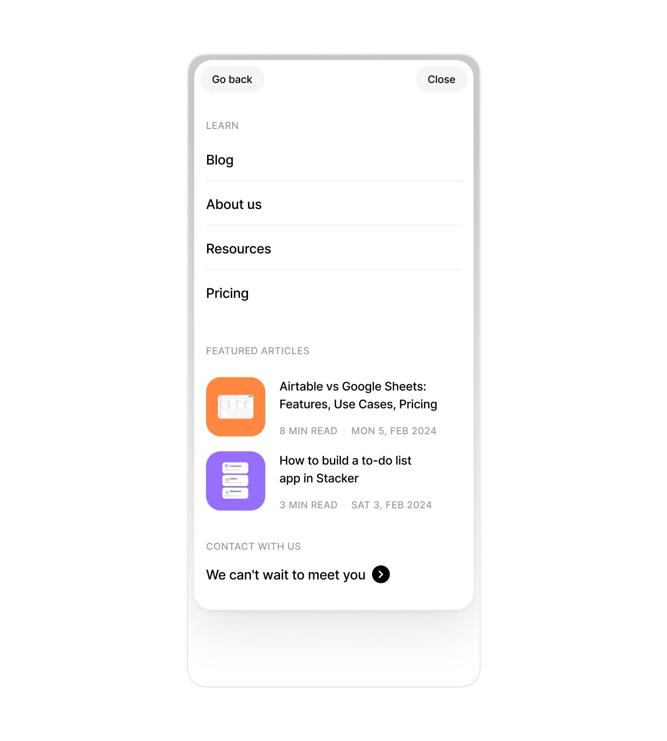 Stacker — OpenPurpose portfolio work